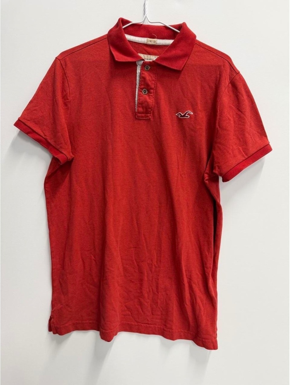 Hollister Red Short Sleeve Polo Shirt